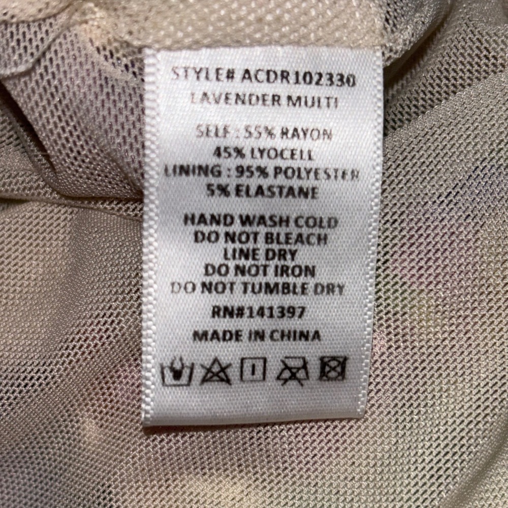 ASTR THE LABEL Lavender Multi Popcorn Textured Mini Dress ACDR102330 Womens M - Picture 3 of 10